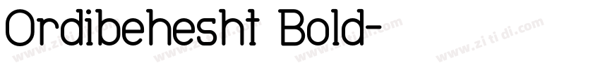 Ordibehesht Bold字体转换